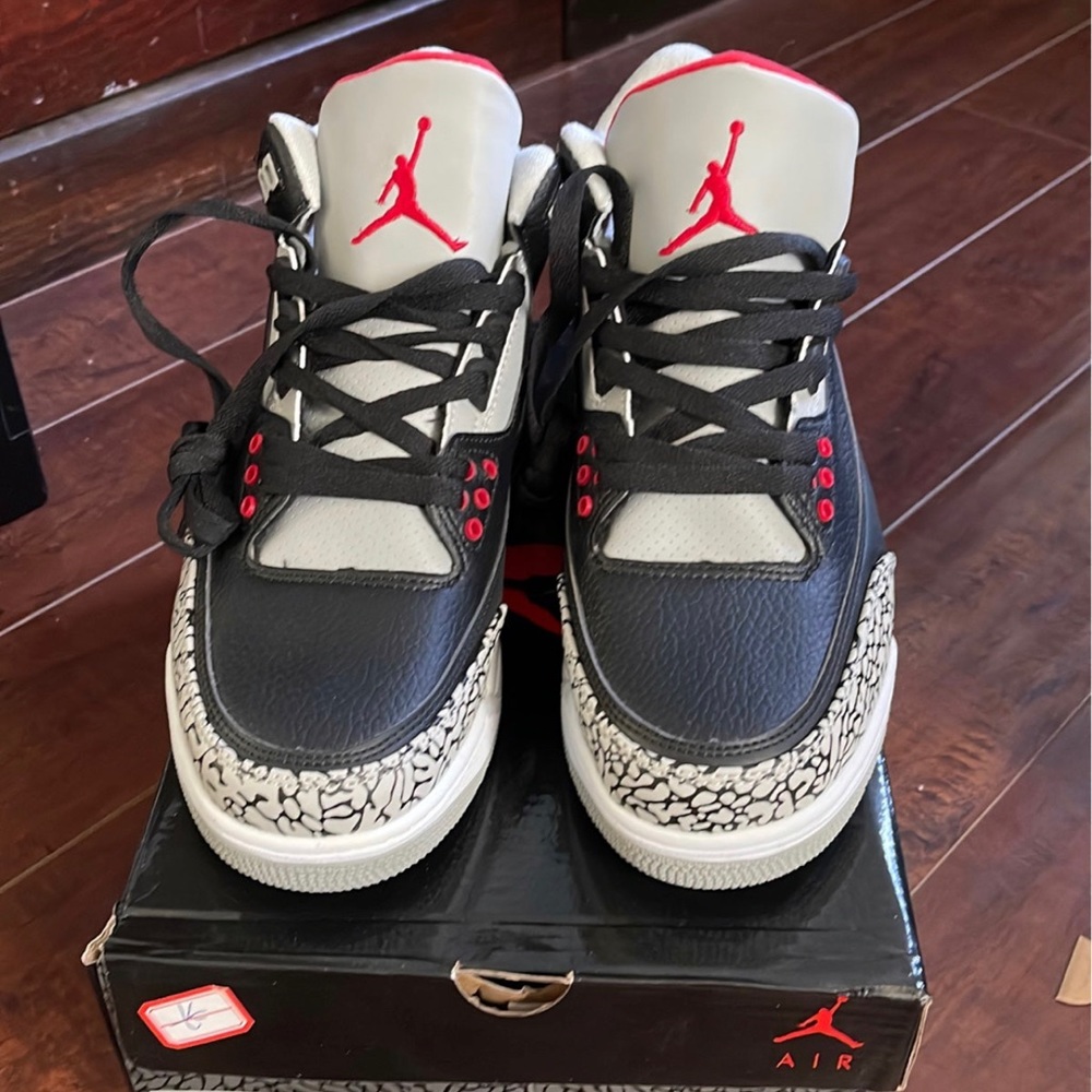 Nike Air Jordan 3 Black Cement size 9.5 read description